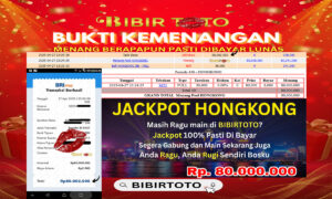 BIBIRTOTO – JP PAUS HONGKONG LOTTO   Rp. 80.000.000