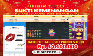 BIBIRTOTO – JP STARLIGHT PRINCES 1000 Rp. 14.100.000