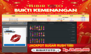 BIBIRTOTO – JP PAUS SUGAR RUSH 1000 Rp. 26.500.000